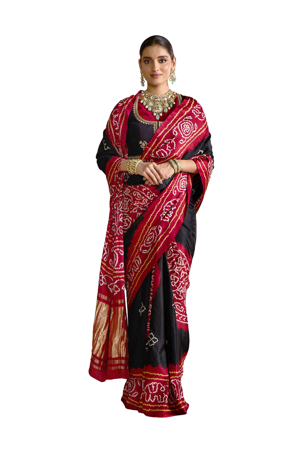 Kaali - Black &  Maroon