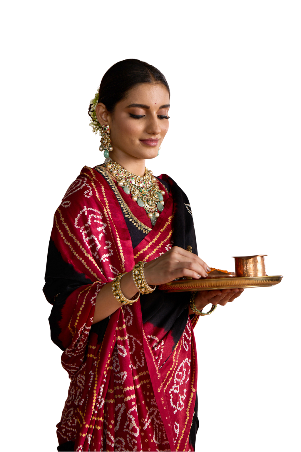 Kaali - Black &  Maroon