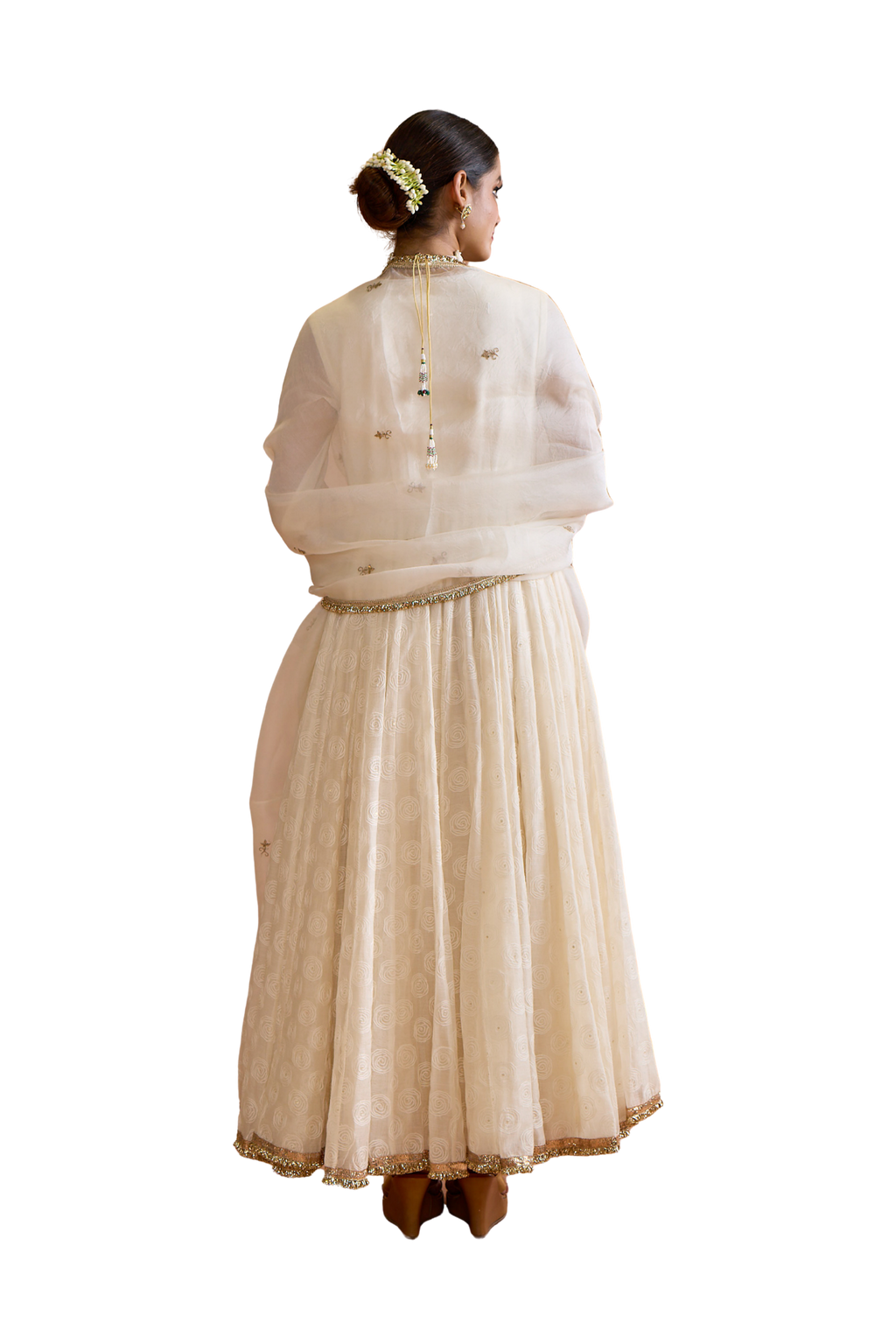 Chand - Ivory Anarkali Set