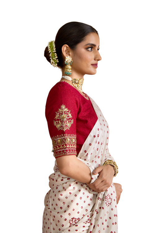 Crimson Heirloom Marodi Blouse - Crimson Red