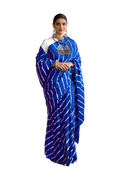Royal Blue Leheriya Saree