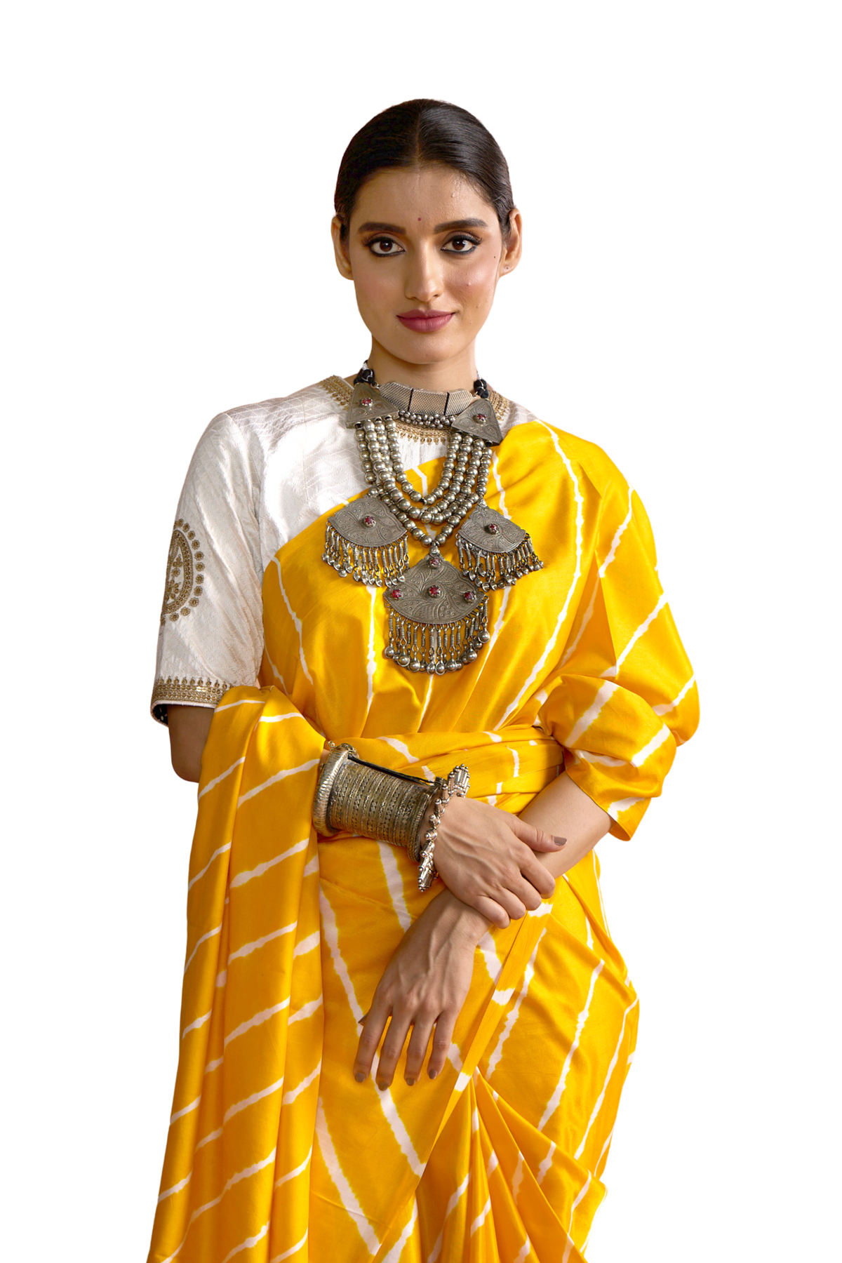 Galgota - Bright Yellow & White