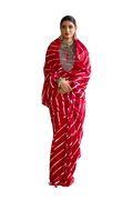 Gulabbo - Red & White Sari