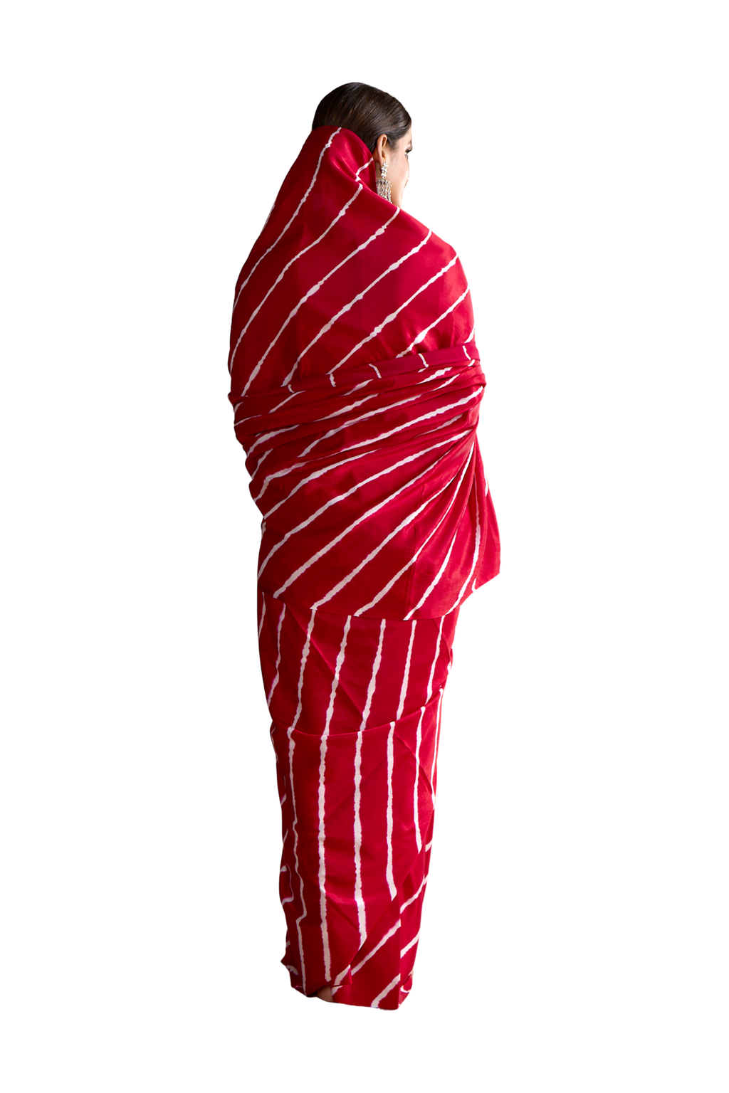 Gulabbo - Red & White Sari