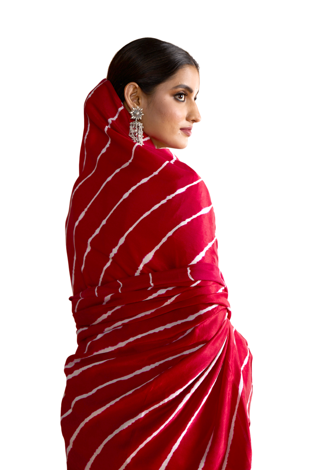 Gulabbo - Red & White Sari