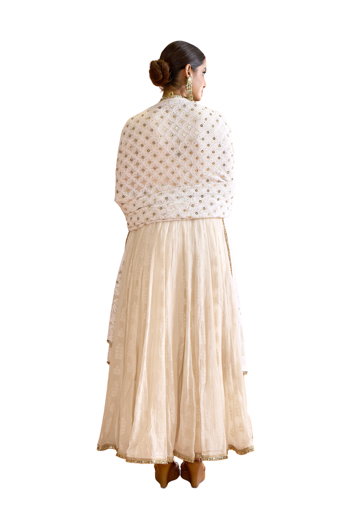 Ivory Angarkha Anarkali