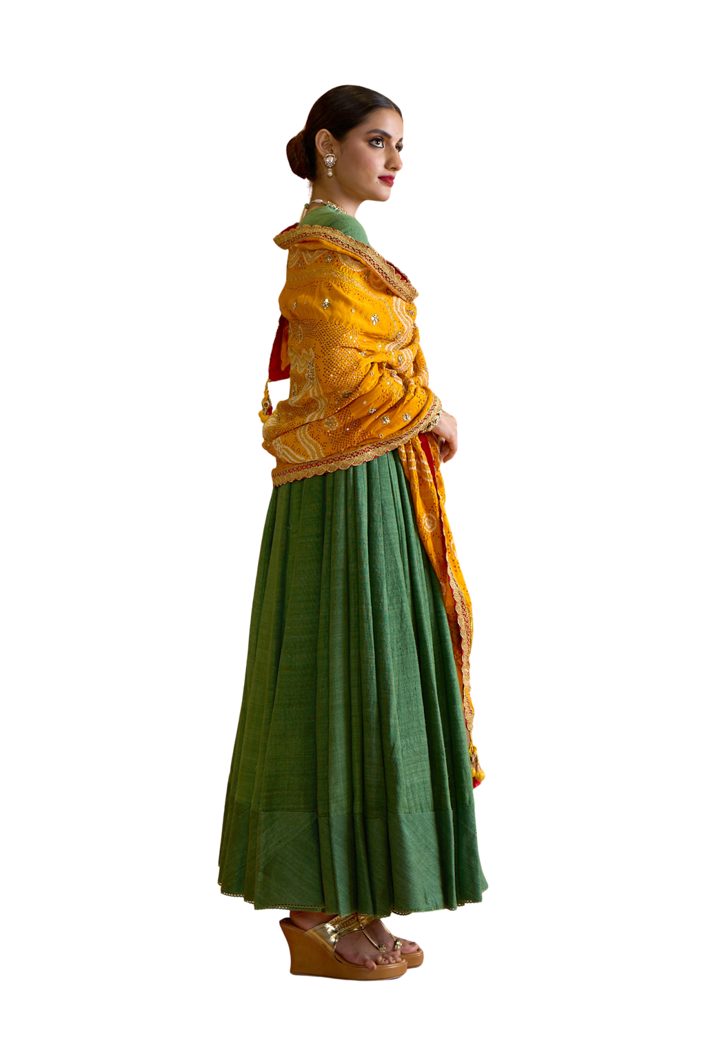 Olive Matka Dress
