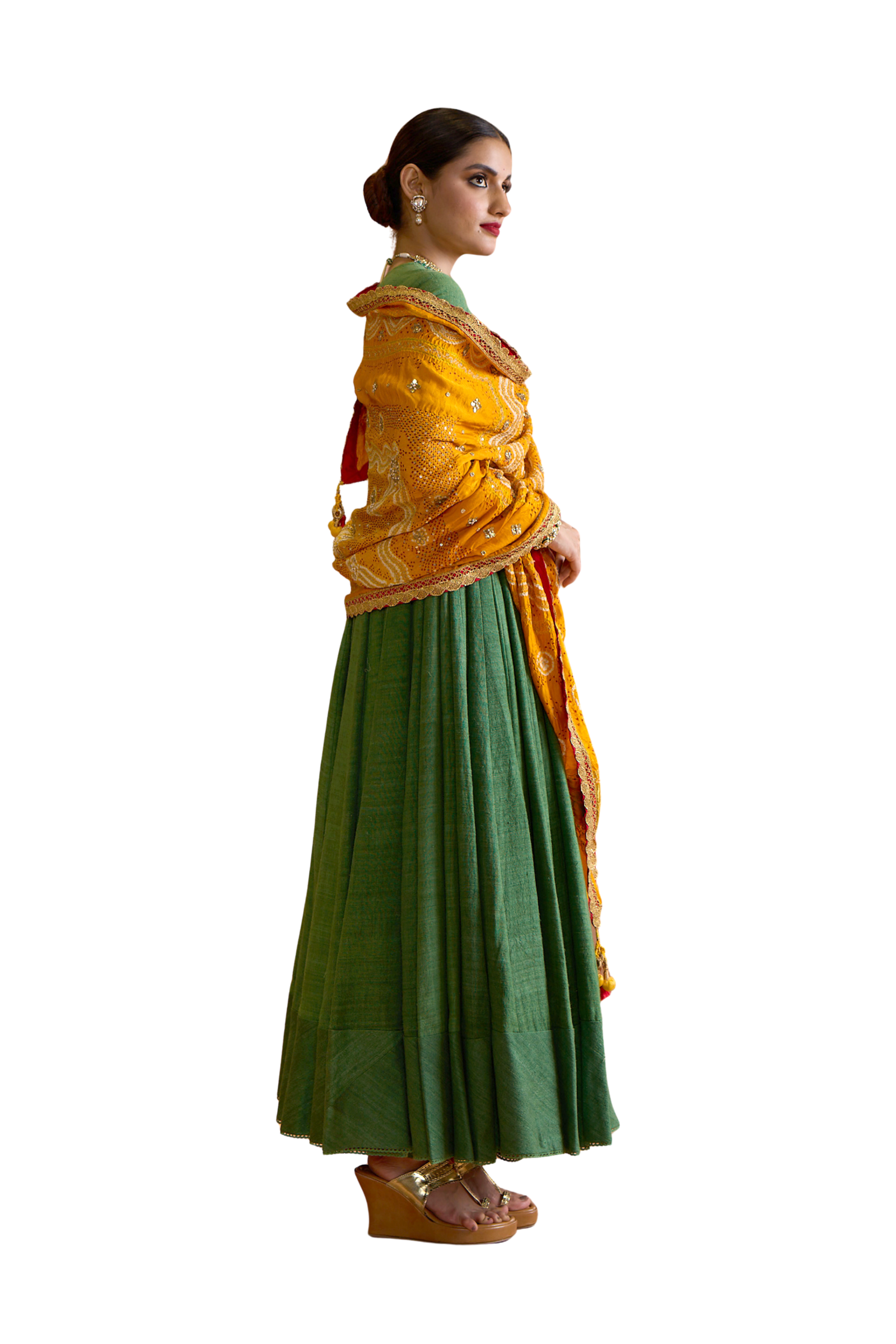 Olive Matka Dress