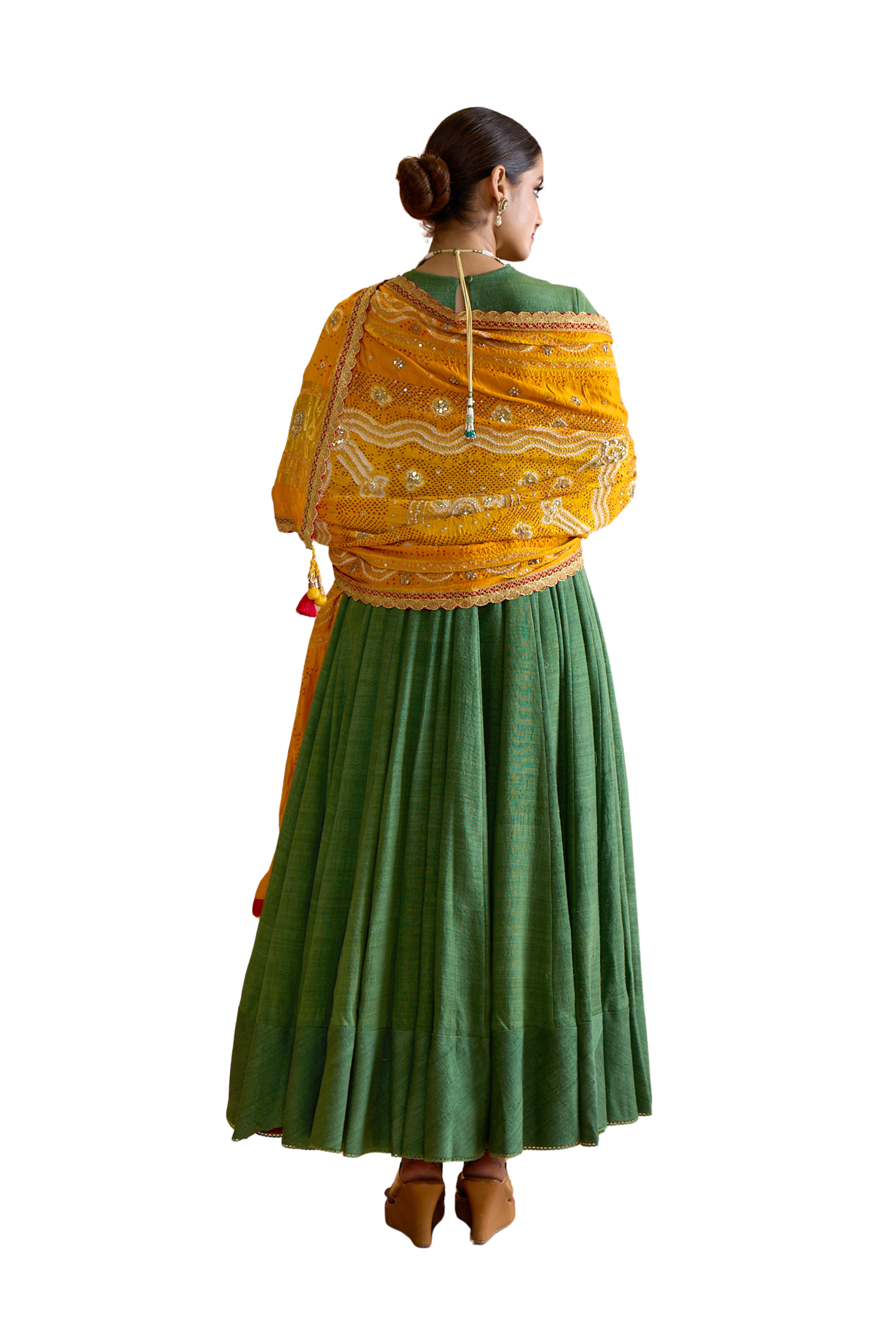 Olive Matka Dress