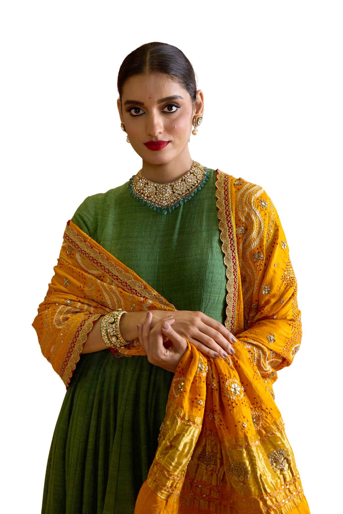 Olive Matka Dress